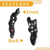 Rh front bumper support bracket for toyota highlander 2014-2016 black plastic trim with pink circular accent
