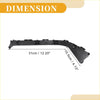 Black plastic rh rear bumper support bracket for toyota prius 2004-2009 with molded mounting points shown from back side
