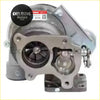 Silver metallic rhf4 turbocharger with black turbine housing and r134a label for jeep cherokee 25 crd engine