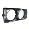 Rhs headlight door for isuzu faster chevy luv bedford kb black plastic front housing with two circular openings