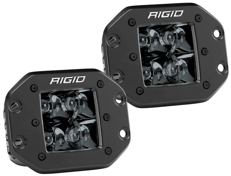 Rigid Industries Rigid Industries D2 - Midnight Edition Flush Mount Spot Lights