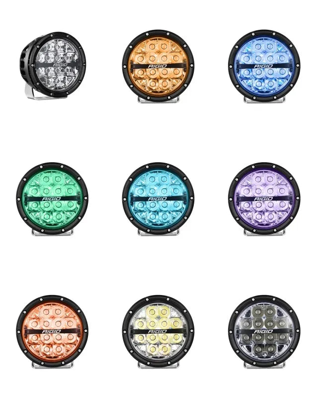 Rigid Industries Rigid Industries 360-Series 6in LED Off-Road Spot Beam - RGBW (Pair)