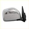 Right electric door mirror for toyota hilux 4wd 1997-2005 with chrome finish and black mounting bracket