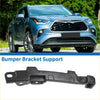 Black plastic right front bumper retainer bracket support for toyota highlander 2001-2023 shown from the back side