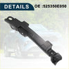 Black plastic right front bumper retainer bracket for toyota highlander with molded contours and mounting holes
