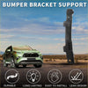 Right front black plastic bumper retainer bracket support for toyota highlander 2001 to 2023 shown from the back side