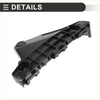 Black plastic right front bumper retainer bracket with molded ridges and cutouts for toyota hilux revo 2015-2023