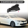 Right front bumper retainer bracket for toyota hilux revo made of black plastic with molded tabs and mounting holes