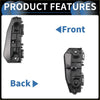 Black plastic right front bumper retainer bracket latch assembly for toyota land cruiser 2008-2021 shown from back side