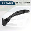 Black plastic right front bumper retainer bracket with molded tabs and circular cutouts for toyota prius 2004-2009