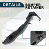 Black plastic right front bumper retainer bracket for toyota prius 2004-2009 with molded tabs and circular cutouts