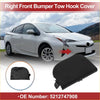 Black plastic right front tow hook cover for white toyota prius fits toyota avensis 2008-2011 models