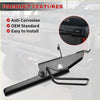 Black metal right hand tailgate latch assembly with sleek anti corrosion finish for ranger 500 570 800 gem e2 e4 back side