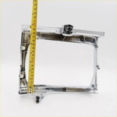 Right head light door for toyota hilux 4wd 1988-1997 chrome metal rectangular housing frame with mounting points