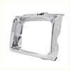 Right head light door for toyota hilux 4wd 1988-1997 with chrome finished rectangular bezel and molded mounting tabs