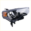 Right led headlight assembly for toyota 4runner 2021–2024 with black and clear plastic and amber turn signal