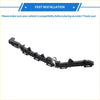 Black plastic right rear bumper retainer bracket for toyota rav4 2019-2022 with molded ridges and mounting points back side