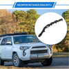 Black plastic right rear bumper retainer bracket for toyota rav4 2019-2022 with curved angular design and mounting points