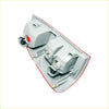 Right rear tail light for Toyota Hilux SR5 2011-2015 gray plastic assembly with red trim and three lens sections back view