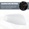White abs plastic right side car mirror cover cap protector for Toyota RAV4 2019-2023 shown from the back side