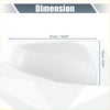 Right side car mirror cover cap for toyota rav4 2019-2023 white glossy plastic shown from the back side