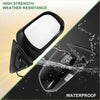 Right side door mirror for toyota highlander 2008-2013 black plastic with sleek curved design and waterproof features