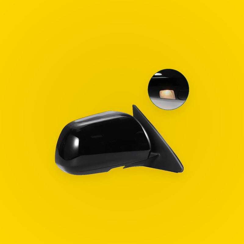 Right Side Door Mirror for Toyota Highlander 2008-2013 Manual Folding Gloss Black