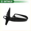 Right side door mirror for toyota rav4 2009-2012 manual folding with sleek black plastic curved housing and reflective glass
