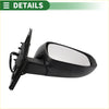 Black plastic right side door mirror replacement for Toyota RAV4 2019-2023 with sleek modern reflective glass panel