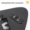 Black plastic heating pad with metal connectors on the back side for right side heated white mirror glass toyota c-hr