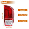 Right side red plastic led tail light assembly with integrated brake turn and reverse lights for toyota tacoma 2016-2019 back view