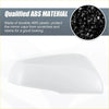 Right side mirror cover cap for toyota highlander 2020-2022 in white glossy abs plastic shown from the back side