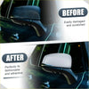 Right side white plastic mirror cover cap for Toyota Highlander 2020-2022 shown from the back side