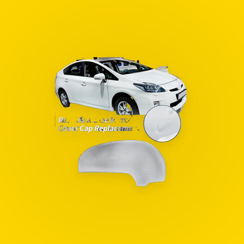Right Side Rearview Mirror Cover Cap White for Toyota Prius (2010-2012)