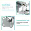 Right slide door hinge roller assembly for toyota sienna 2004-2010 with polished stainless steel smooth hinge and mounting holes
