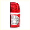 Right tail light for Toyota Hilux SR5 2011-2014 in red and clear plastic with modern angular design