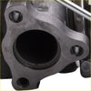 Black cast iron right turbine for mitsubishi gt3000 3.0 v6 with threaded bolt holes and central circular opening