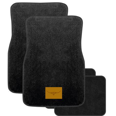 R.M. Williams Carpet Floor Mat Set Front & Rear Black
