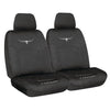 R.M. Williams Seat Cover Set Canvas Front Black