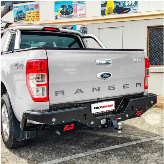 Rockamor Elite Steel Rear Step / Towbar To Suit Ford Ranger Wildtrack