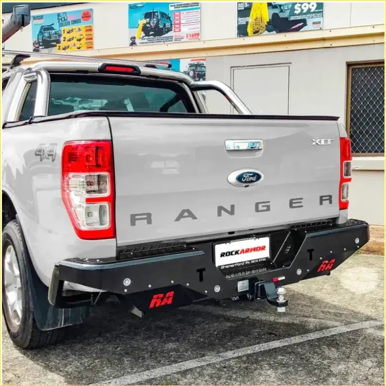 Ford Ranger Rear Modification Rockamor Elite Steel Rear Step / Towbar To Suit Ford – Kren Bits