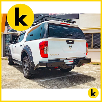 Rockamor Elite Steel Rear Step / Towbar To Suit Nissan Navara Np300 D23 2015-2020 Rear Step
