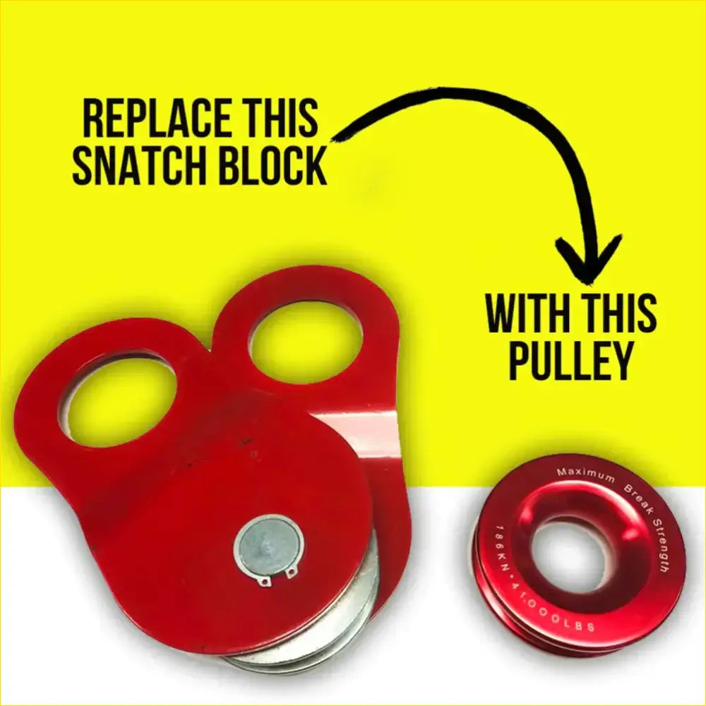 Rockarmor-18T Soft Shackle/Synthetic Rope Pulley - Recovery Gear