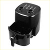 Rockarmor 4l 12v black plastic air fryer with two knobs and pull-out basket perfect for 4wd ute or offroad trips