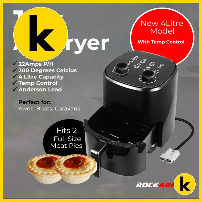Rockarmor 4L 12V Vehicle Air Fryer Camping