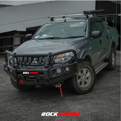 Rockarmor Elite Bullbar Frontal Combo To Suit Mitsubishi Triton Mq - Winch Bar