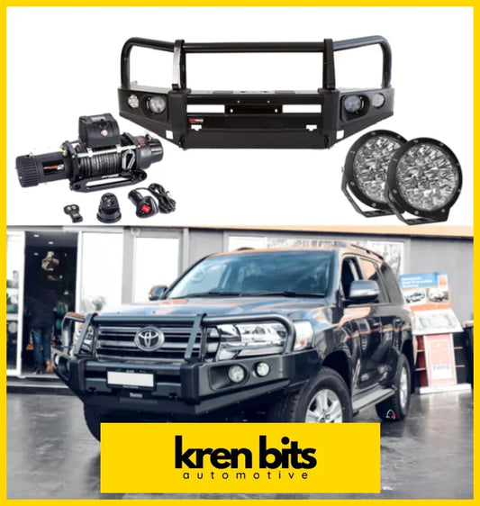 ROCKARMOR ELITE BULLBAR FRONTAL COMBO TO SUIT TOYOTA LANCRUISER 200 SERIES 2015-2021 Kren Bits