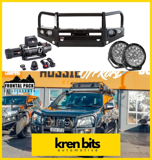 ROCKARMOR ELITE BULLBAR FRONTAL COMBO TO SUIT TOYOTA PRADO 150 2009-2013 Kren Bits