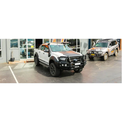 Rockarmor Elite Steel Bullbar To Suit Ford Ranger Px1-2 (Bumper Cut) - Winch Bar