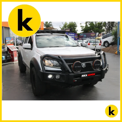 Rockarmor Elite Steel Bullbar To Suit Holden Colorado (Bumper Cut) Winch Bar